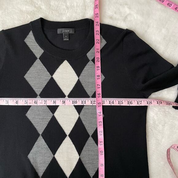 J. Crew Wool Argyle Sweater Size Small - Picture 3 of 5